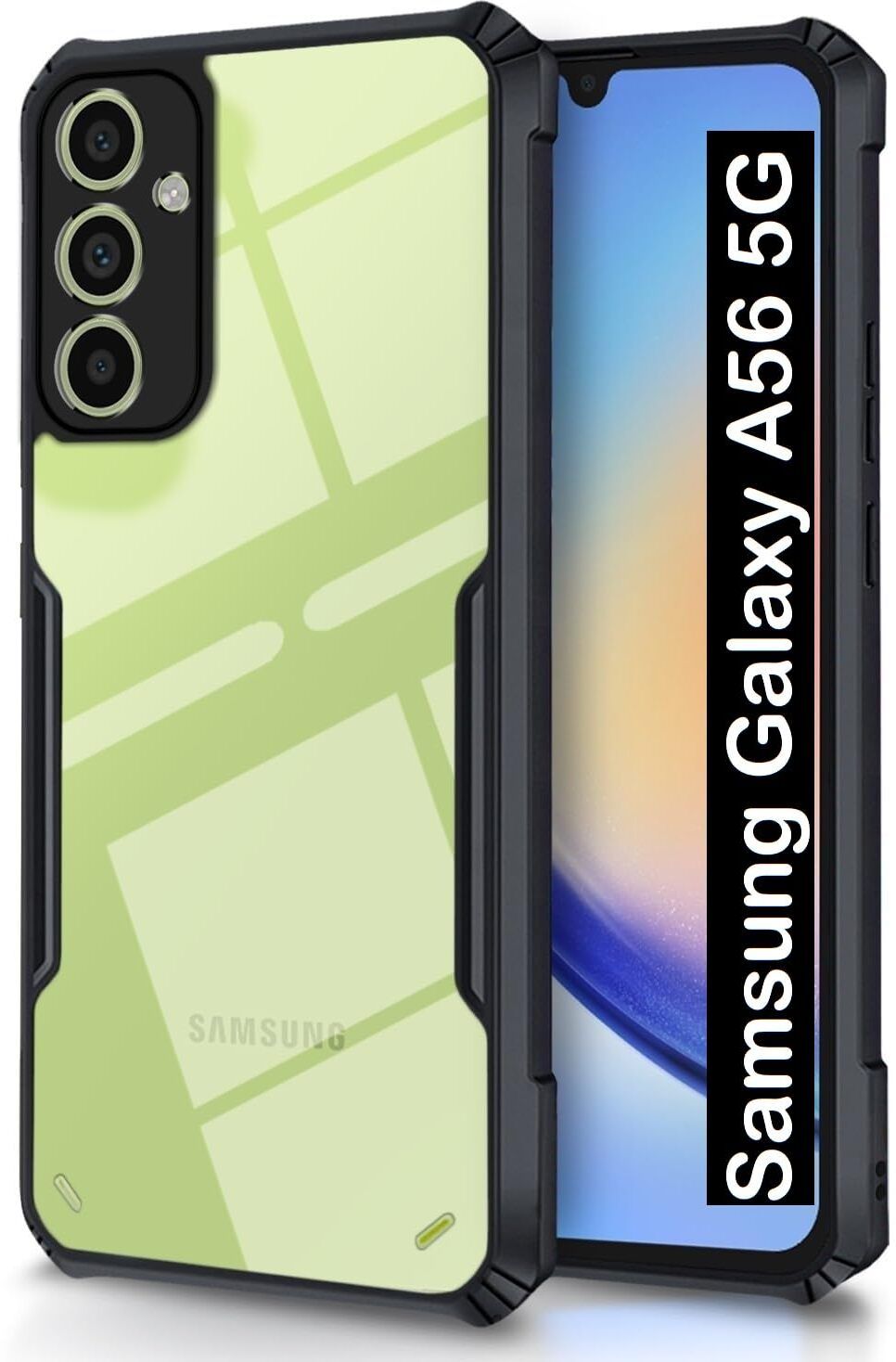 Black Border - Transparent Back iPaky Mobile Back Cover Case