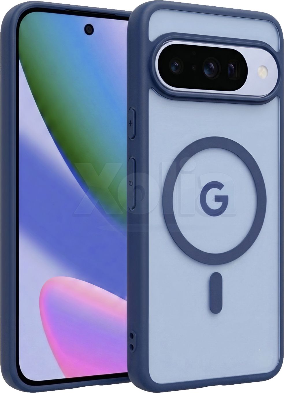 Xolia Back Cover for Google Pixel 10 (Blue, Shock Proof, Polycarbonate, Silicon, Pack of: 1)