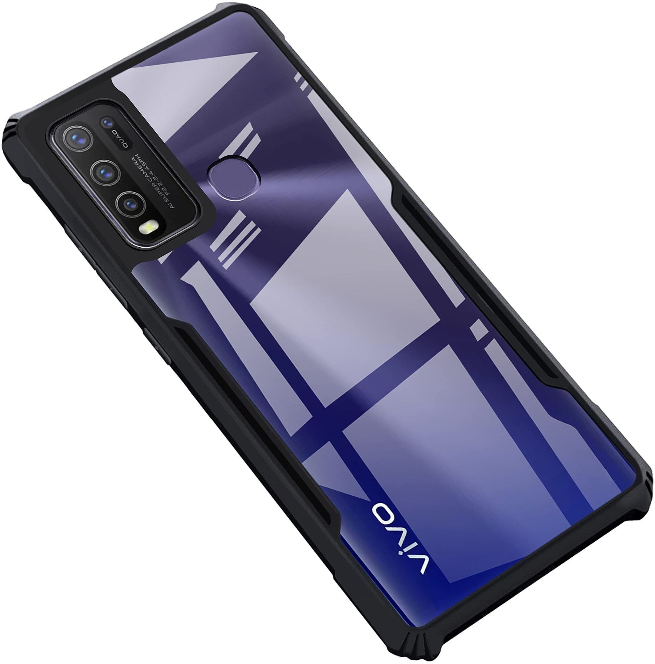 Black Border - Transparent Back iPaky Mobile Back Cover Case