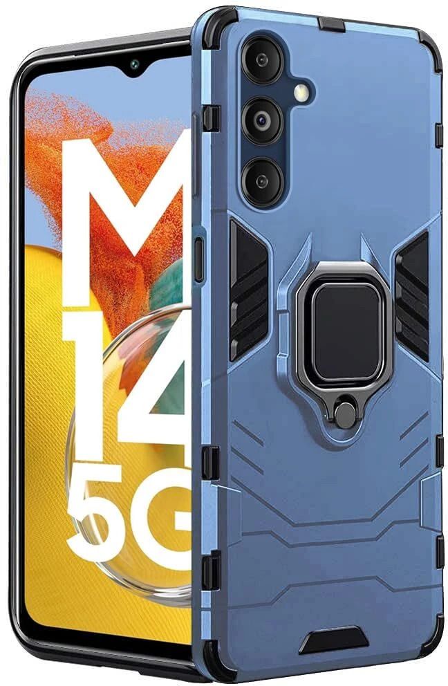 Micvir Back Cover for Samsung Galaxy M14 5G (Blue, Shock Proof, Pack of: 1)