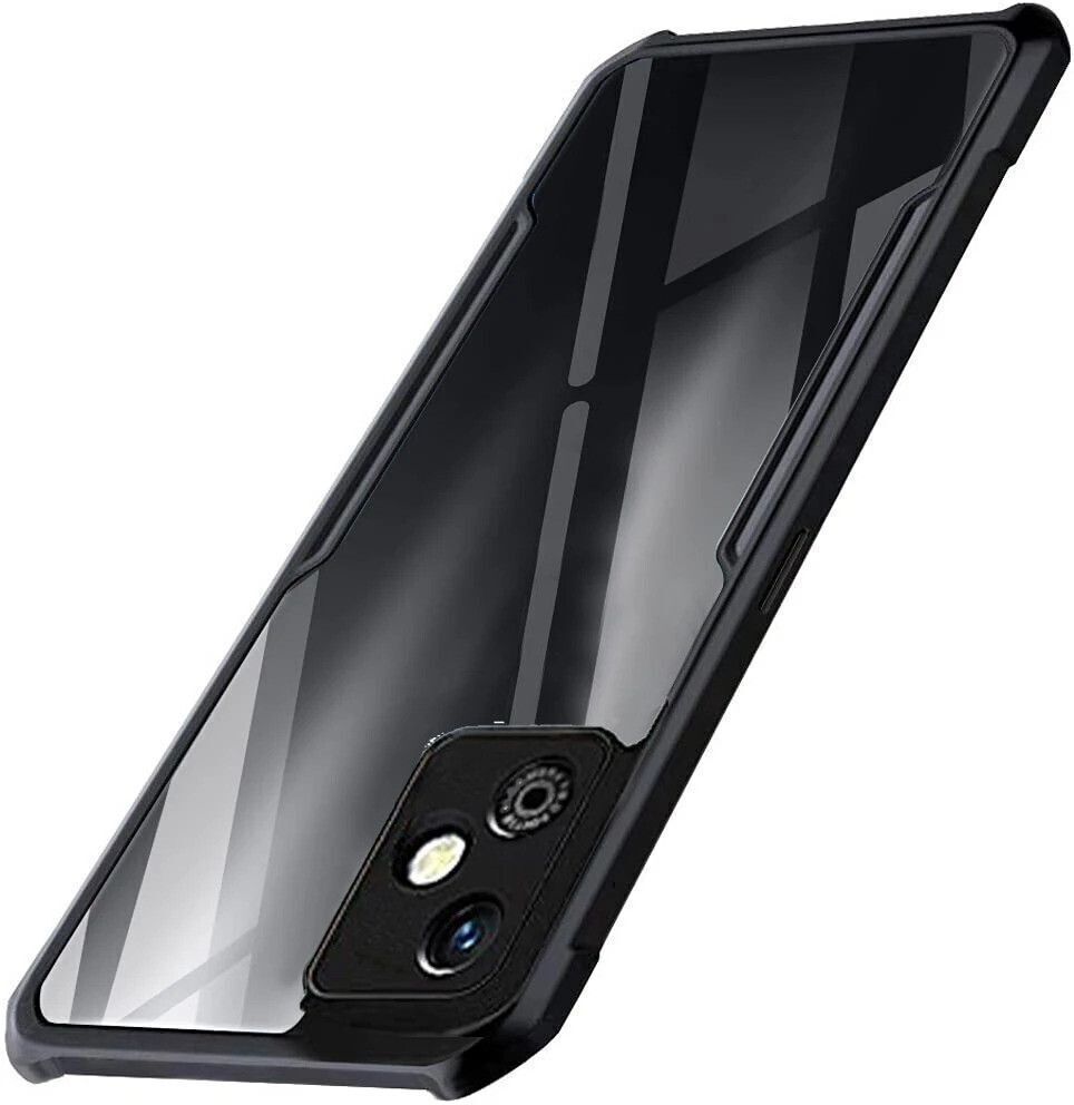 Micvir Back Cover for Infinix Smart HD 2021 (Transparent, Black, Shock Proof, Polycarbonate, Pack of: 1)