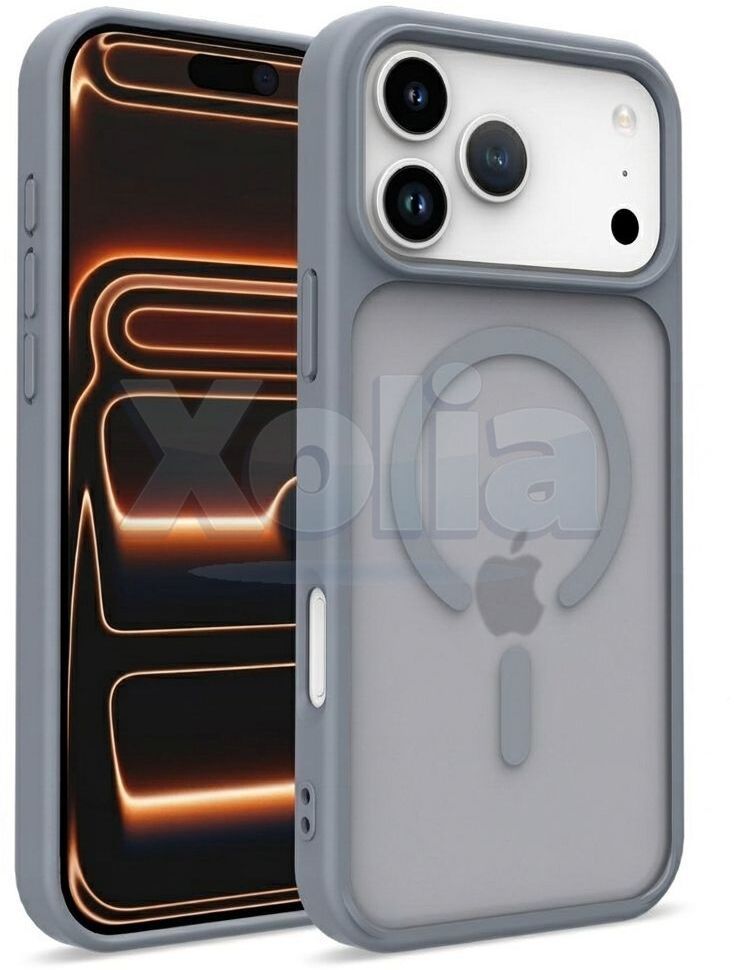 Xolia Back Cover for Apple iPhone 17 Pro (Grey, Shock Proof, Polycarbonate, Silicon, Pack of: 1)
