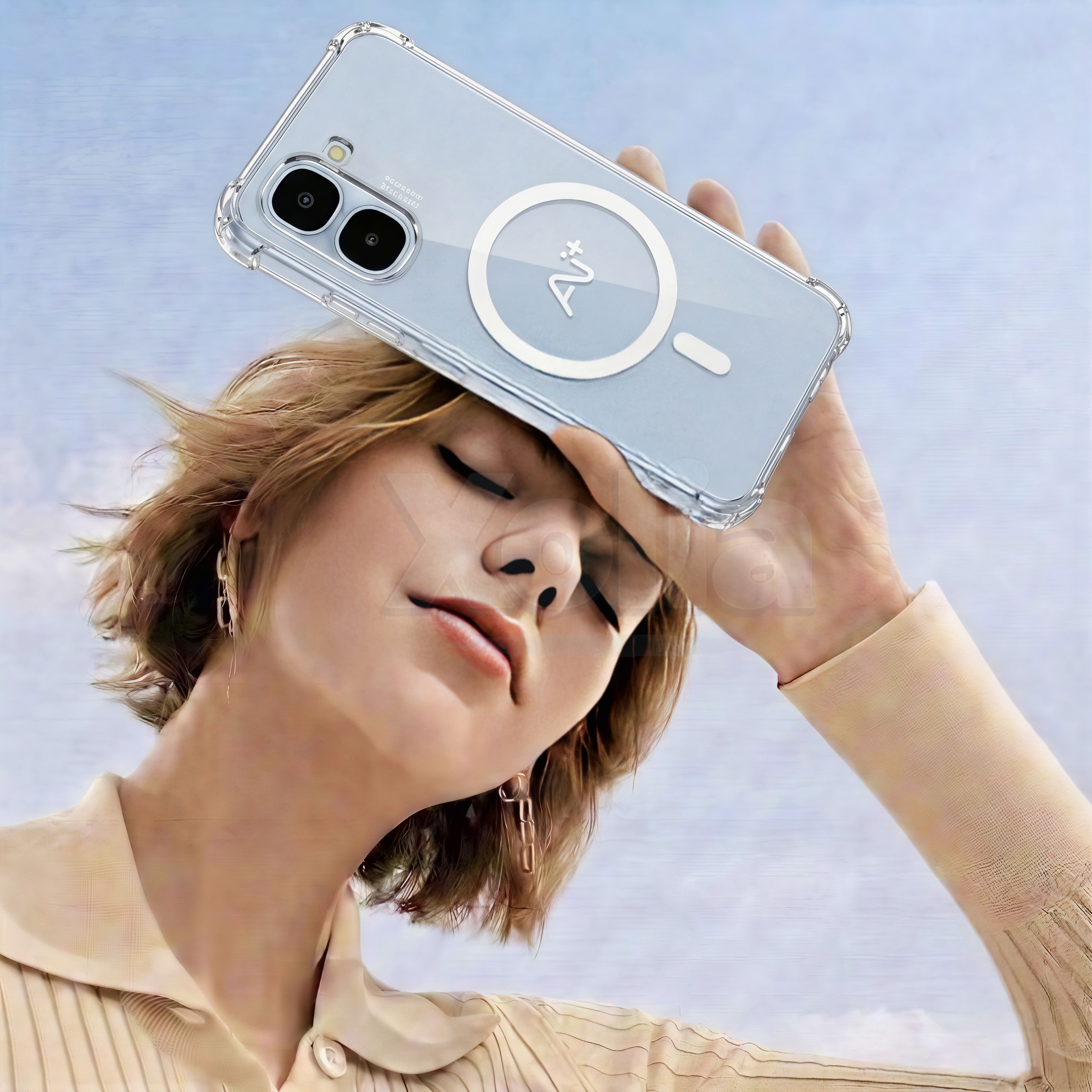 Xolia Back Cover for Ai+ Pulse 2 FE (Transparent, Shock Proof, Polycarbonate, Silicon, Pack of: 1) — image 4 of 4
