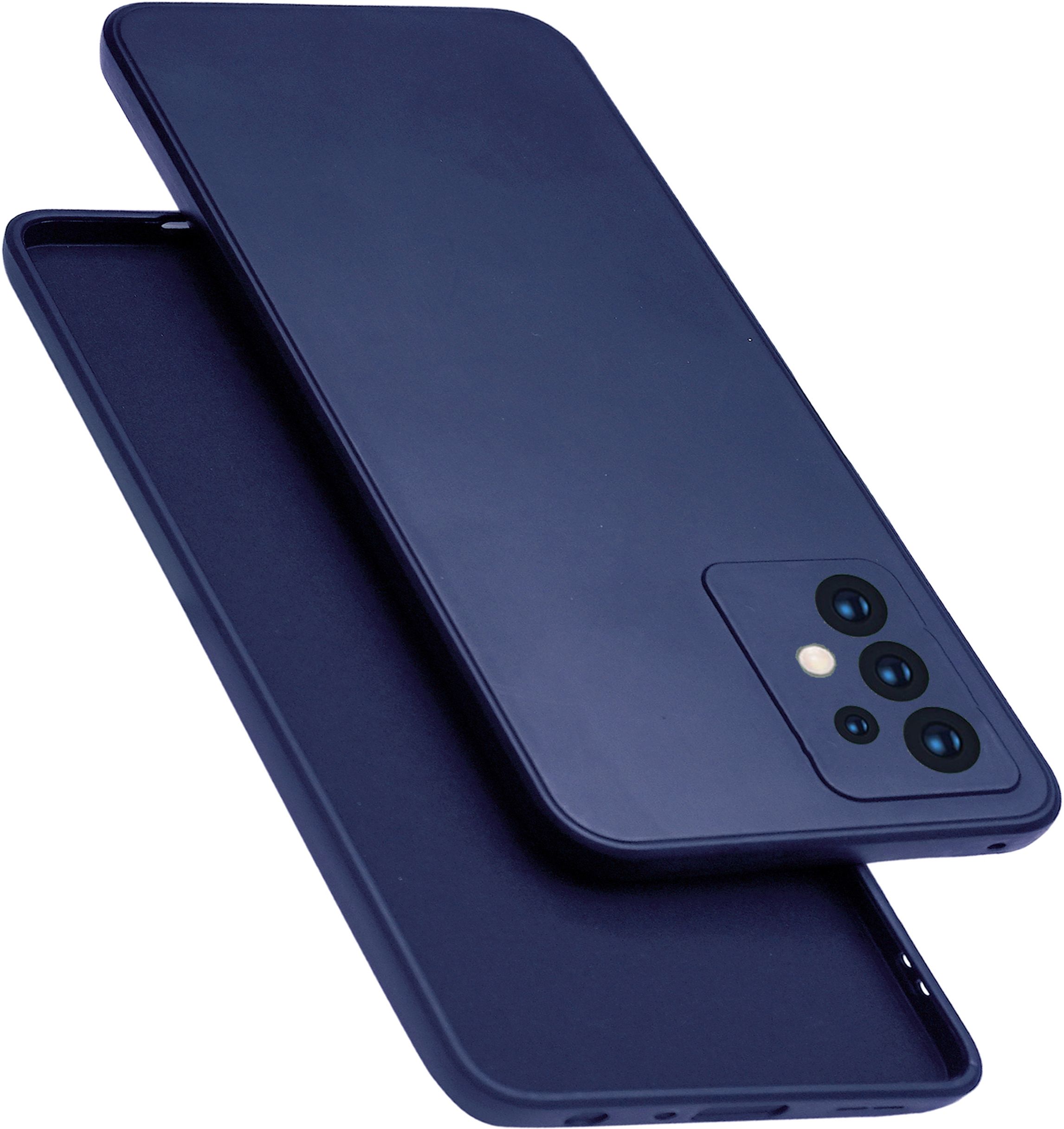Micvir Back Cover for Samsung M32 5G (Blue, Dual Protection, Silicon, Pack of: 1)