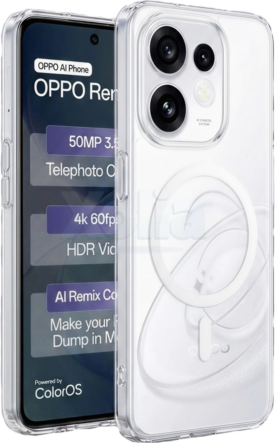 Xolia Anti Yellow Back Cover for Oppo Reno 16 5G (Transparent, Anti-Yellow, Polycarbonate, Pack of: 1)