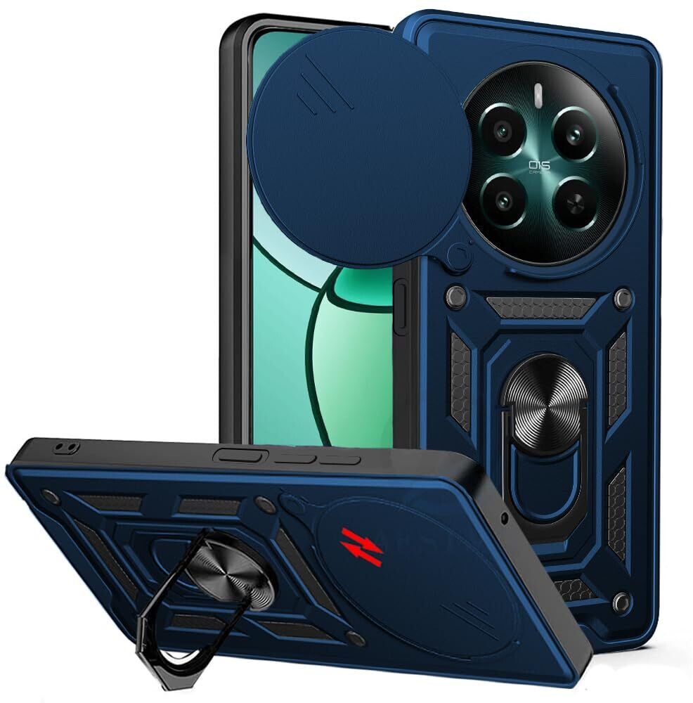 Micvir Back Cover for Realme 12 Plus 5G (Blue, Shock Proof, Pack of: 1)