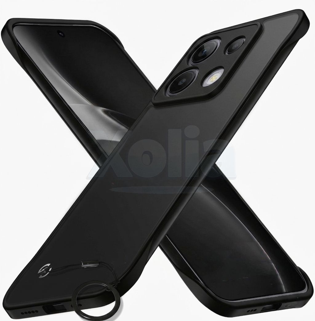 Xolia Back Cover for Poco X6 5G (Black, Plastic, Pack of: 1)