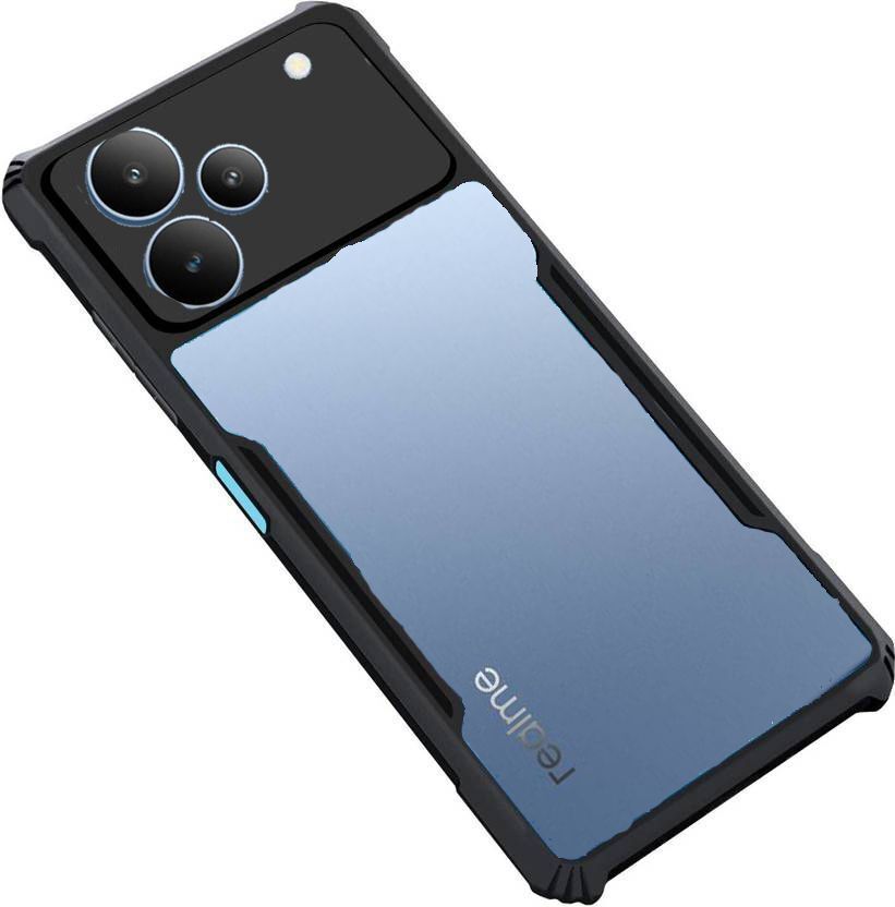 Micvir Back Cover for Realme P4 Pro 5G (Transparent, Black, Shock Proof, Polycarbonate, Pack of: 1)