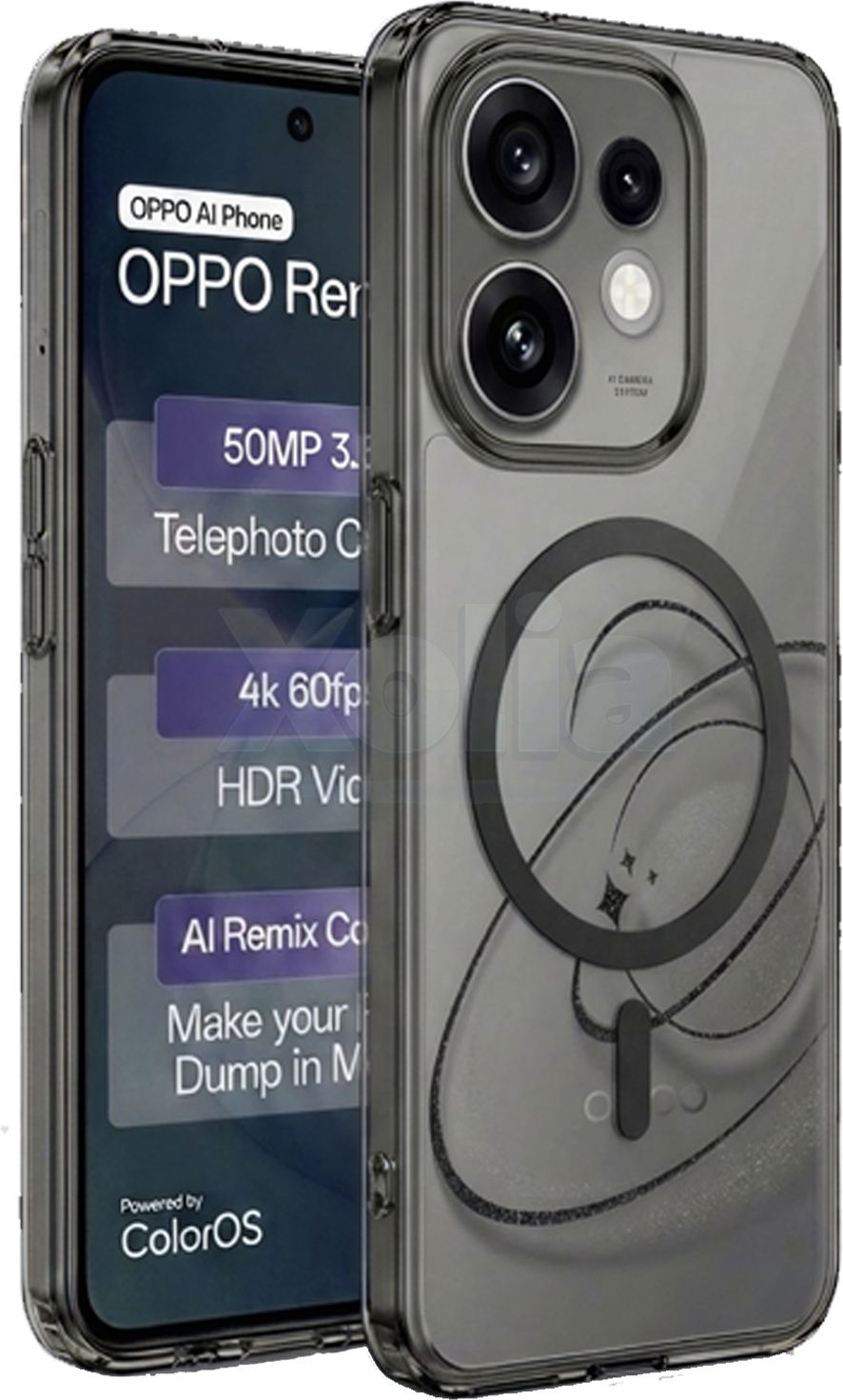 Xolia Anti Yellow Back Cover for Oppo Reno 16 5G (Black, Anti-Yellow, Polycarbonate, Pack of: 1)
