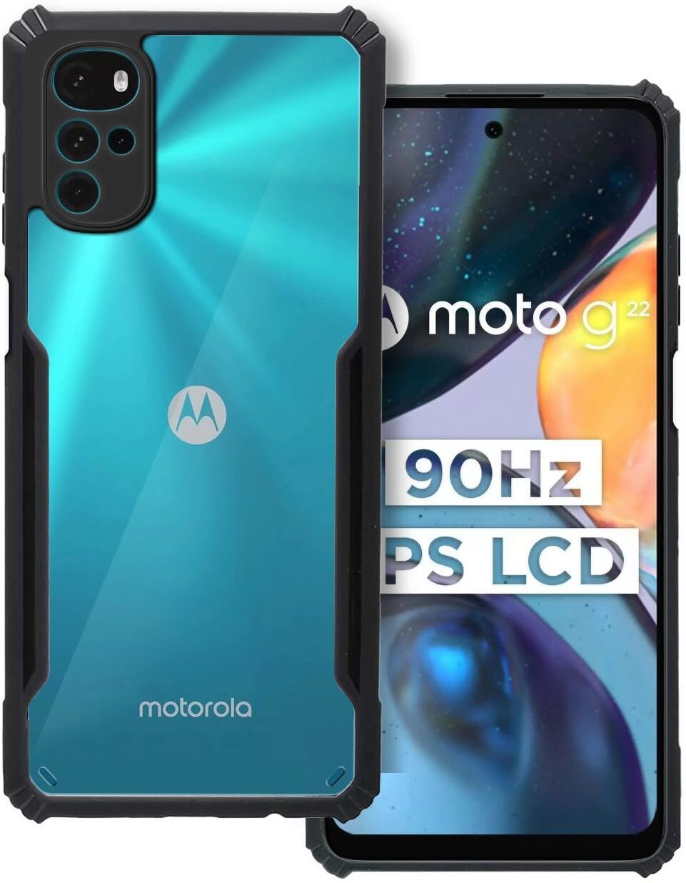 Black Border - Transparent Back iPaky Mobile Back Cover Case