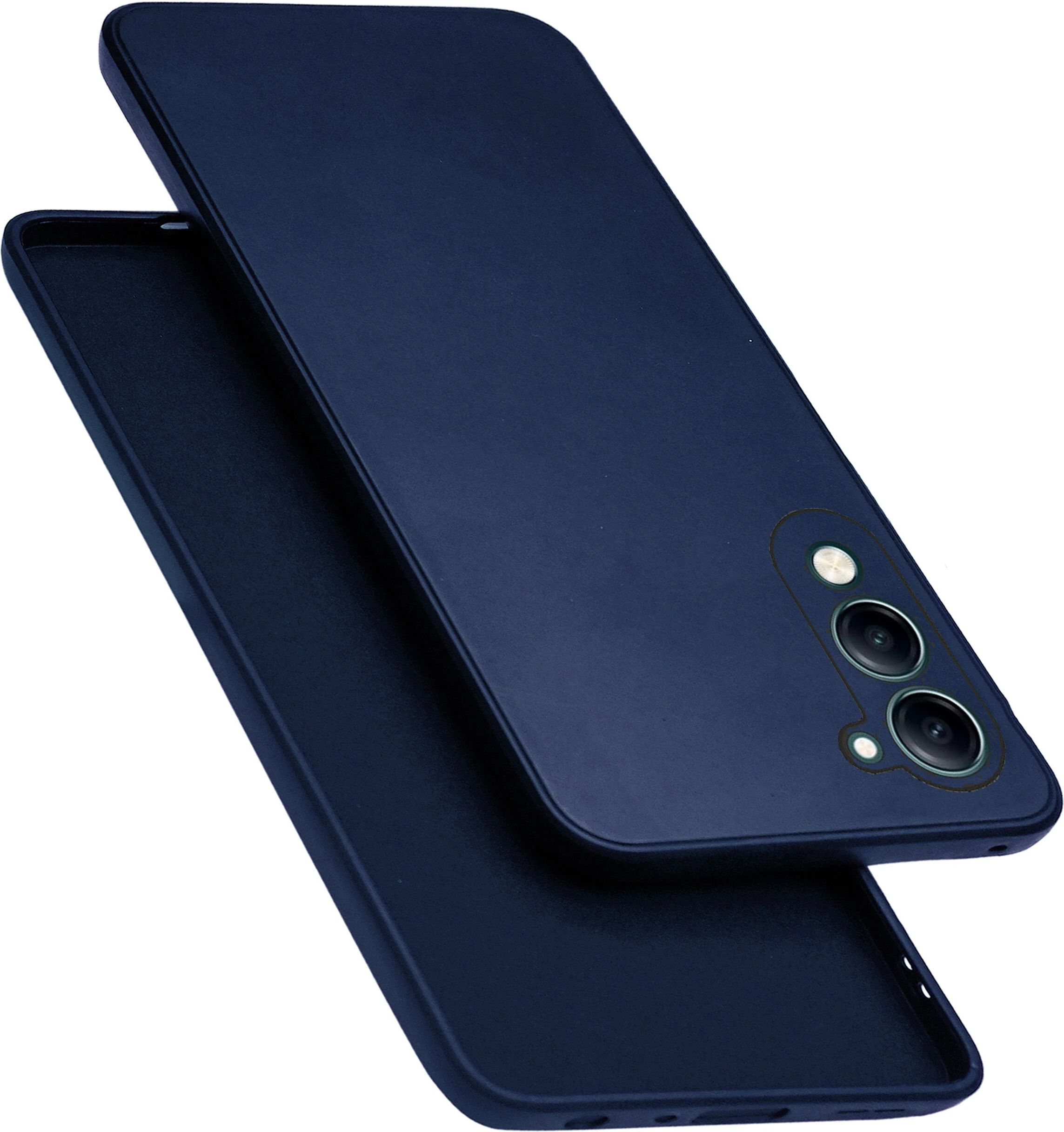 Micvir Back Cover for Vivo Y29e (Blue, Dual Protection, Silicon, Pack of: 1)