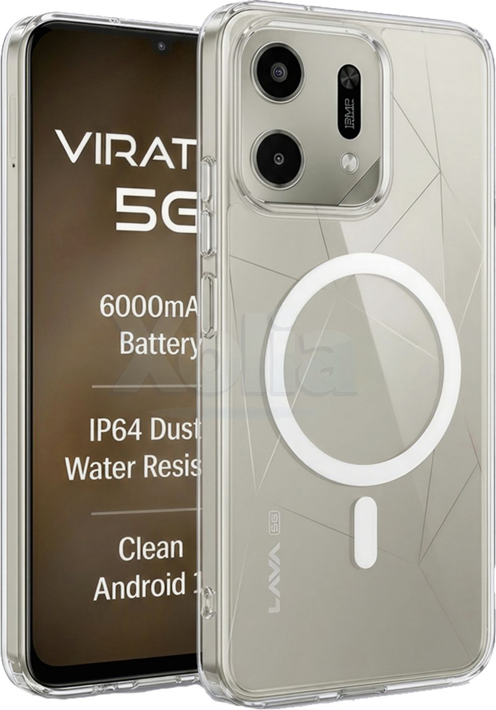 Xolia Back Cover for LAVA Virat V1 5G (Transparent, Shock Proof, Polycarbonate, Pack of: 1)