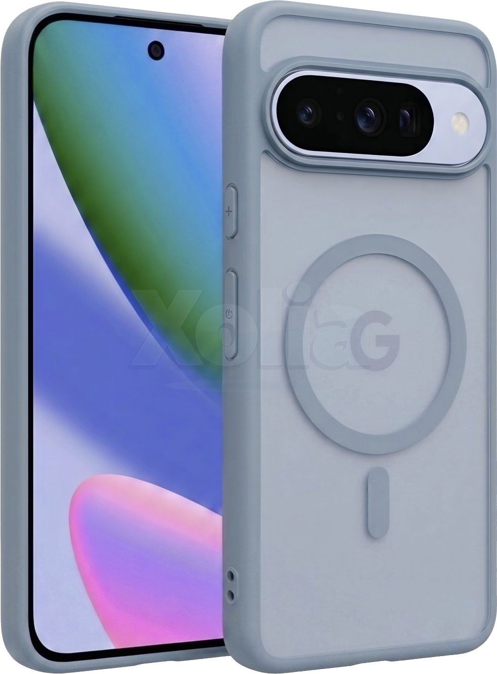 Xolia Back Cover for Google Pixel 10 (Grey, Shock Proof, Polycarbonate, Silicon, Pack of: 1)