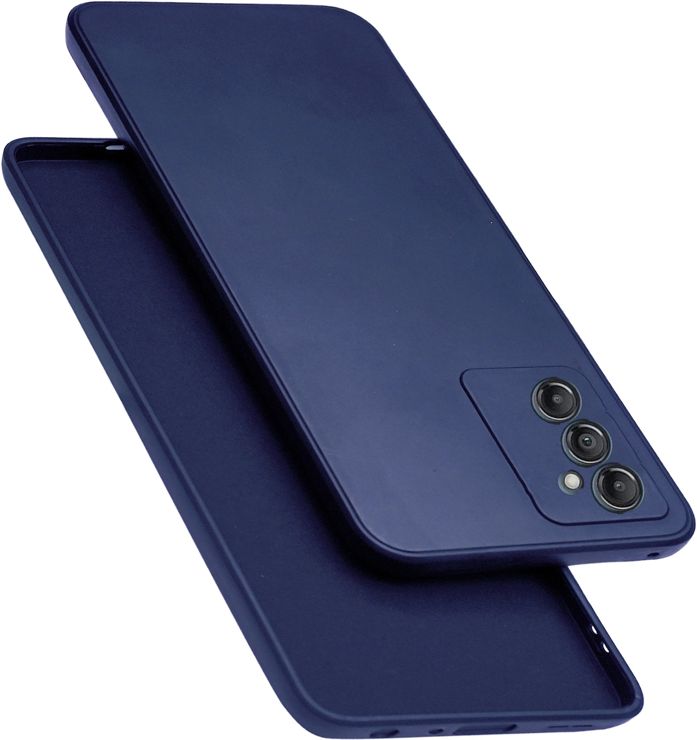 Micvir Back Cover for Samsung Galaxy A54 5G (Blue, Dual Protection, Silicon, Pack of: 1)
