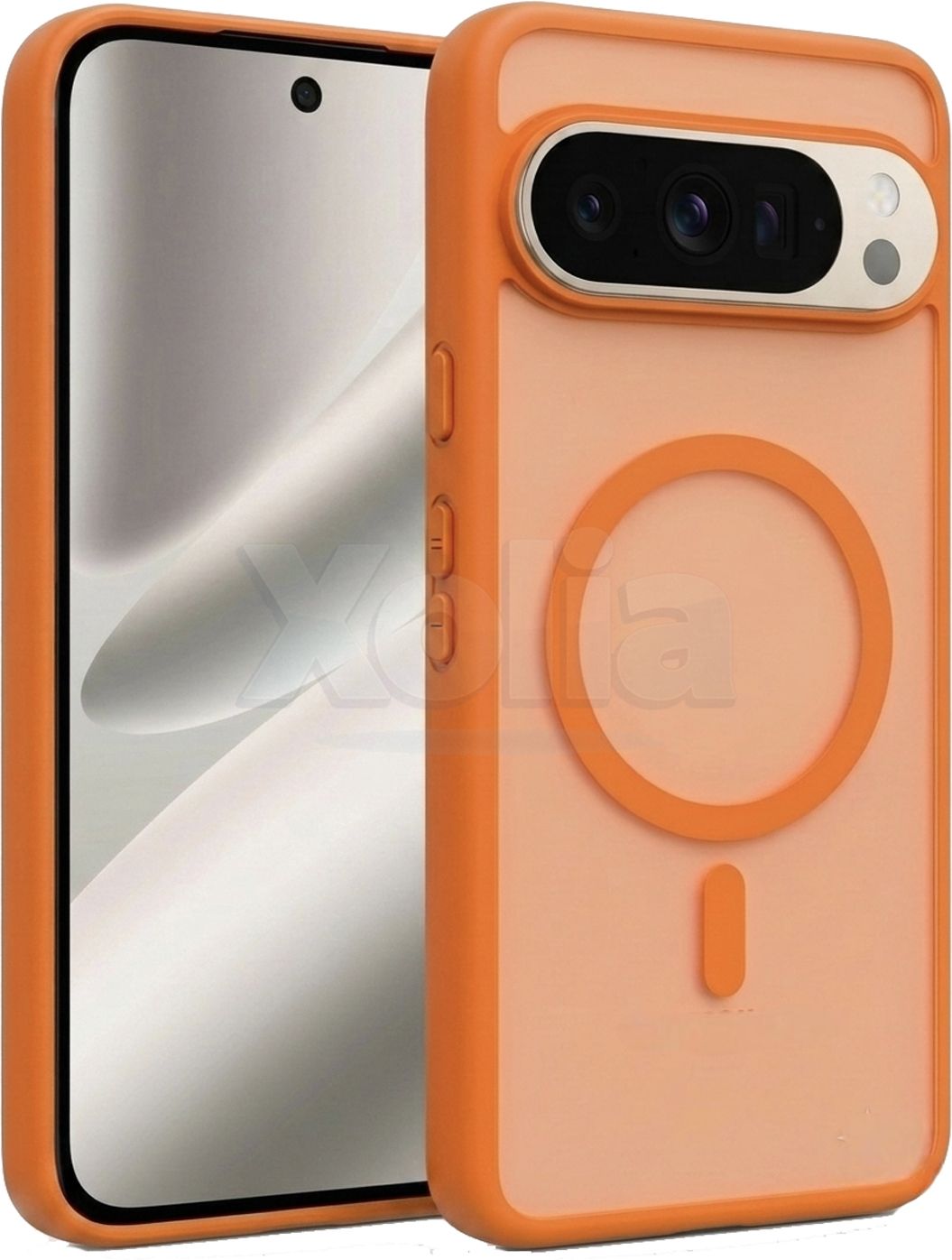 Xolia Back Cover for Google Pixel 10 Pro (Orange, Shock Proof, Polycarbonate, Silicon, Pack of: 1)