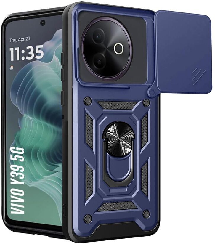 Micvir Back Cover for Vivo Y39 5G (Blue, Shock Proof, Polycarbonate, Silicon, Pack of: 1) — image 1 of 1