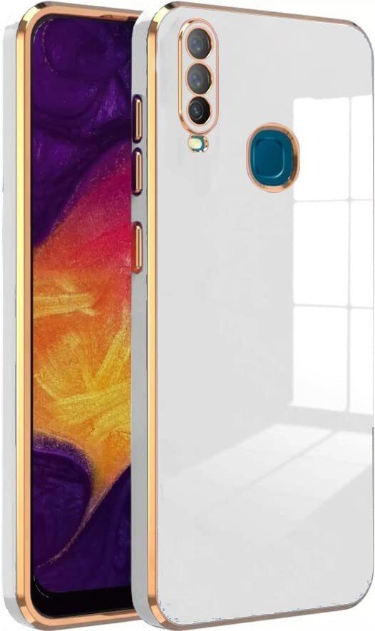 Micvir Back Cover for Vivo Y17 (White, Silicon, Pack of: 1)