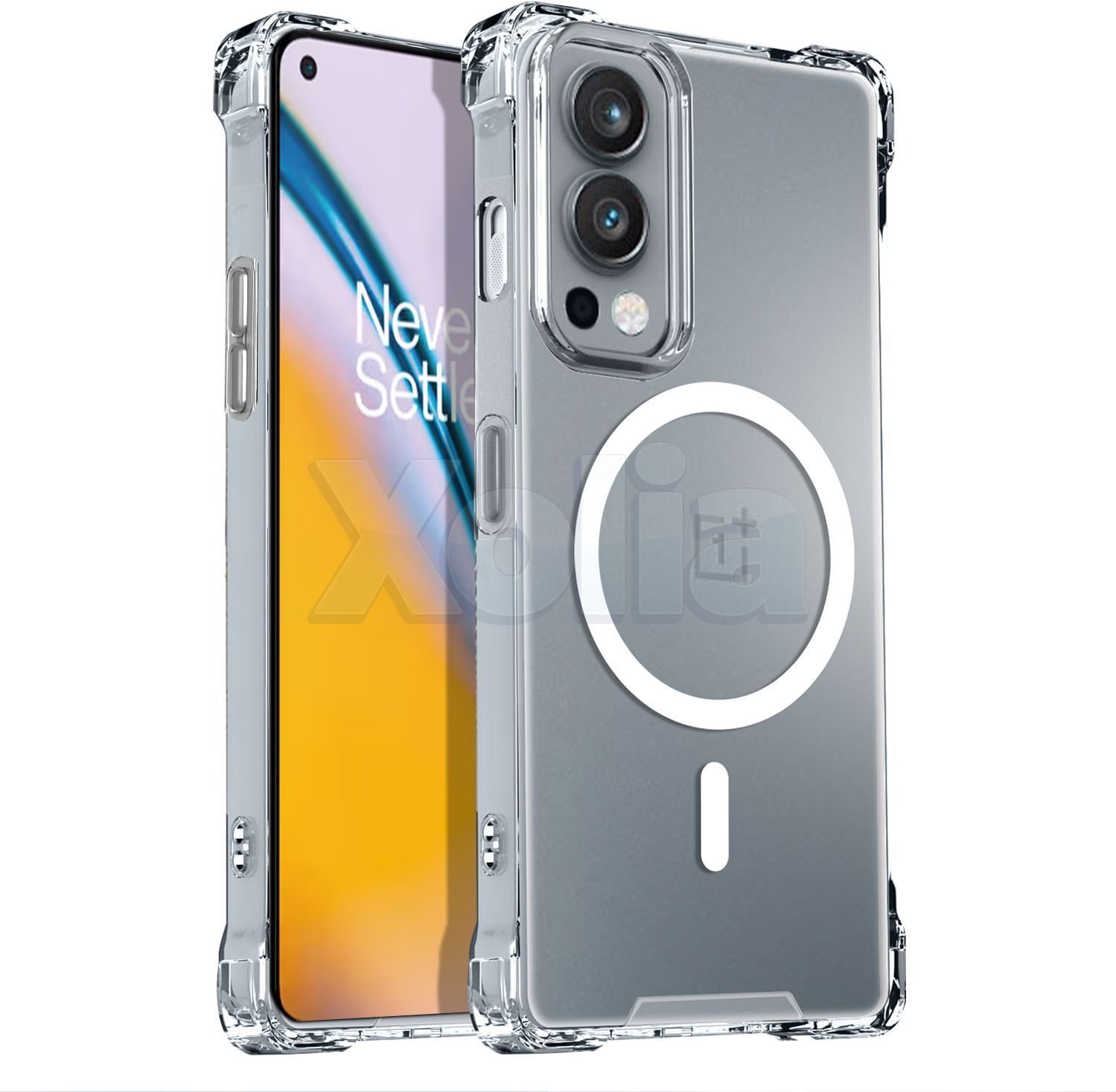 Xolia Back Cover for ONEPLUS NORD 2 (Transparent, Shock Proof, Polycarbonate, Silicon, Pack of: 1)