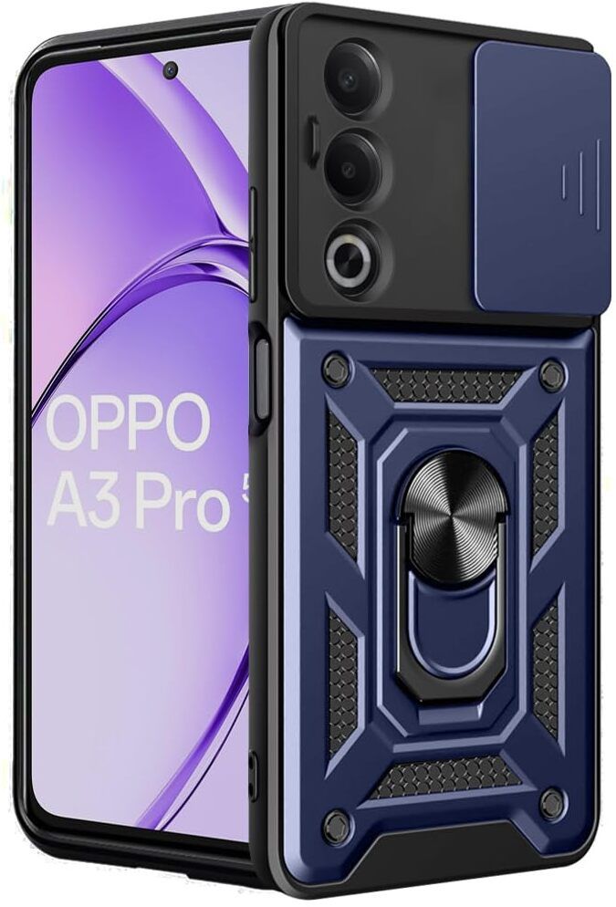 Micvir Back Cover for Oppo A3 Pro 5G (Blue, Shock Proof, Pack of: 1)