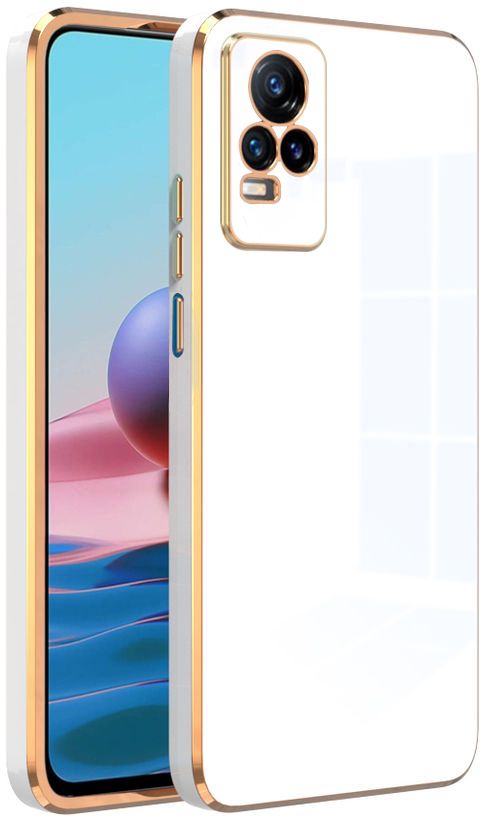 Micvir Back Cover for Vivo V20, Vivo Y73 (White, Silicon, Pack of: 1)