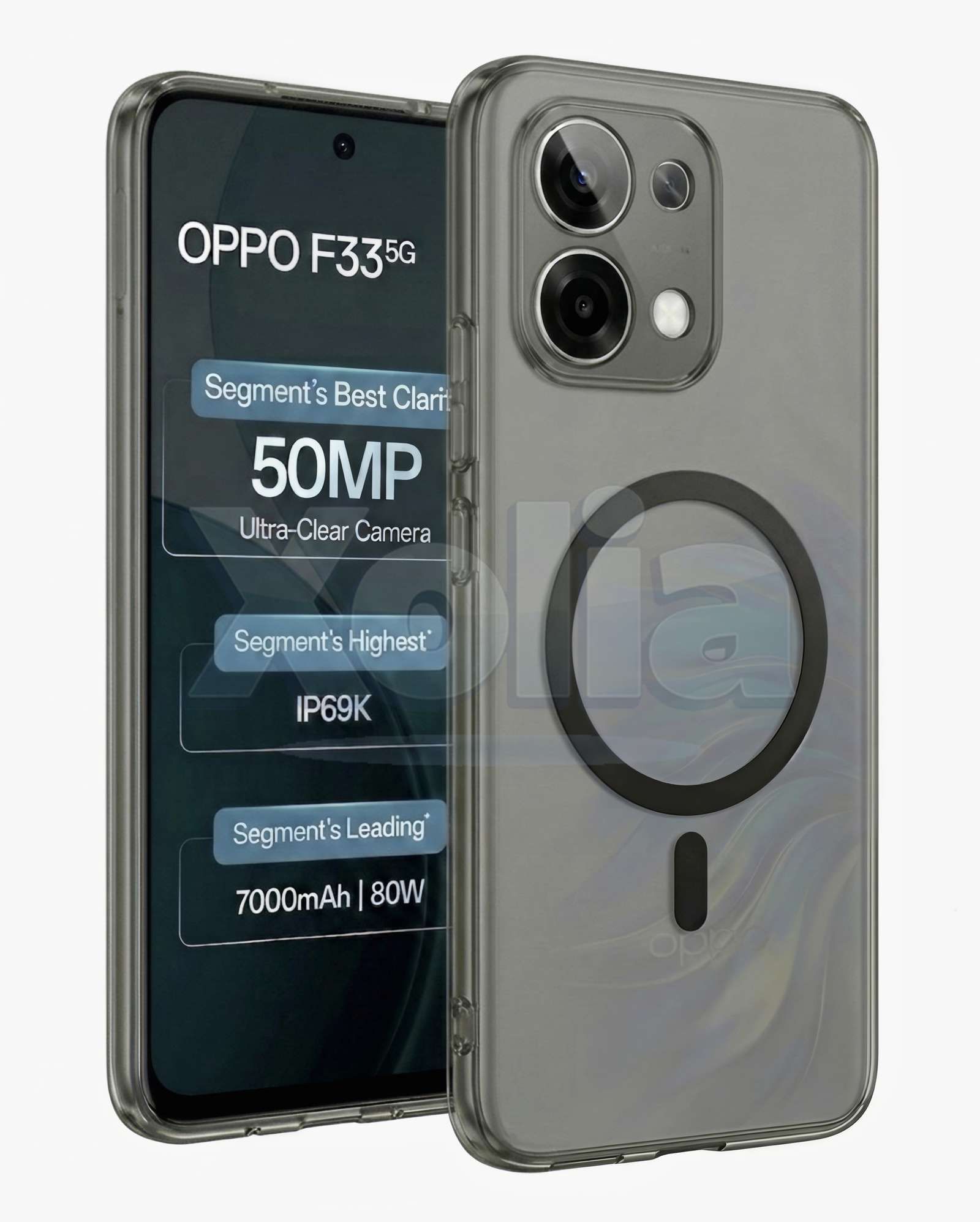 Xolia Anti Yellow Back Cover for Oppo F31 5G (Black, Anti-Yellow, Polycarbonate, Pack of: 1)