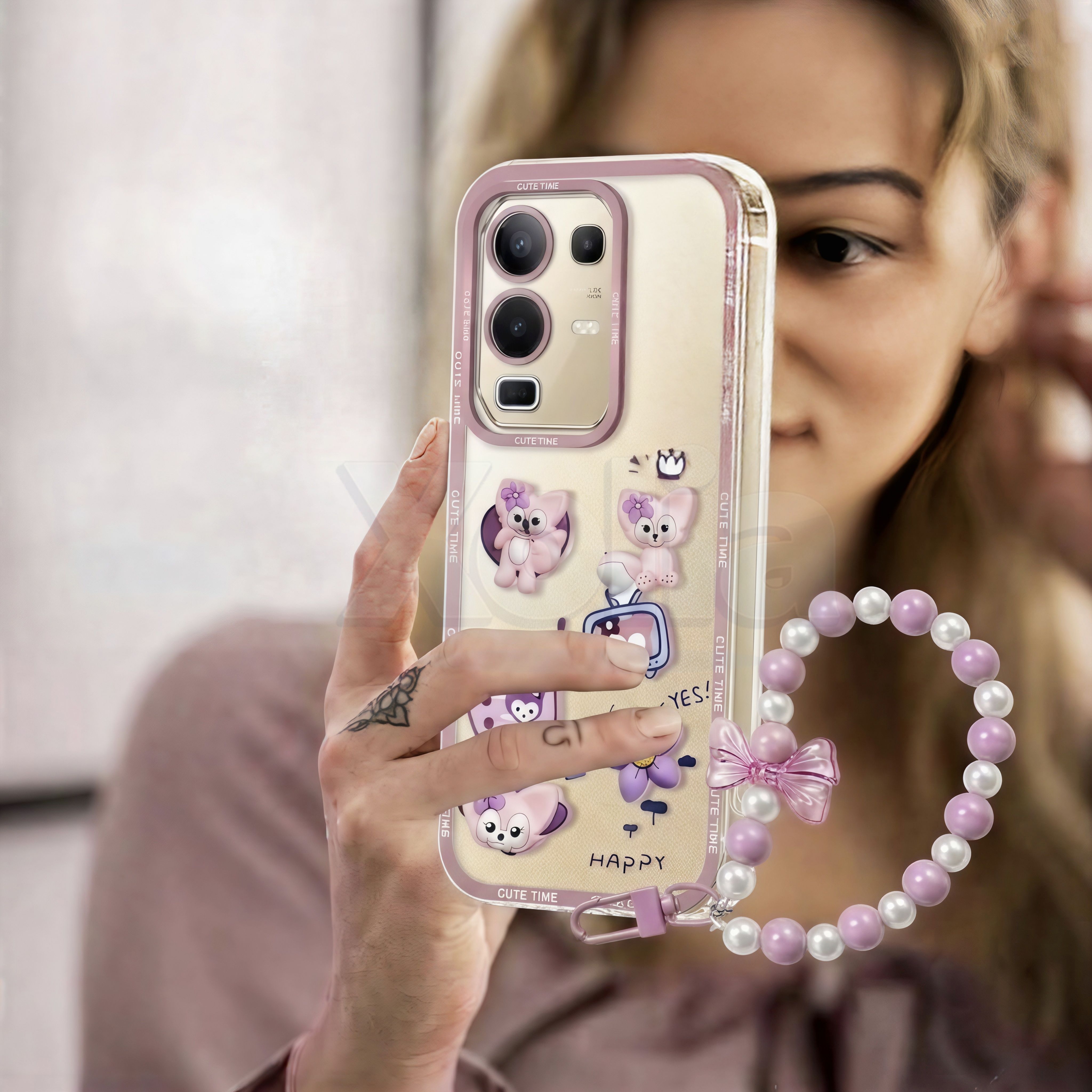 Xolia Back Cover for Infinix Note 50s 5G+ (Pink, Shock Proof, Polycarbonate, Pack of: 1) — image 4 of 4