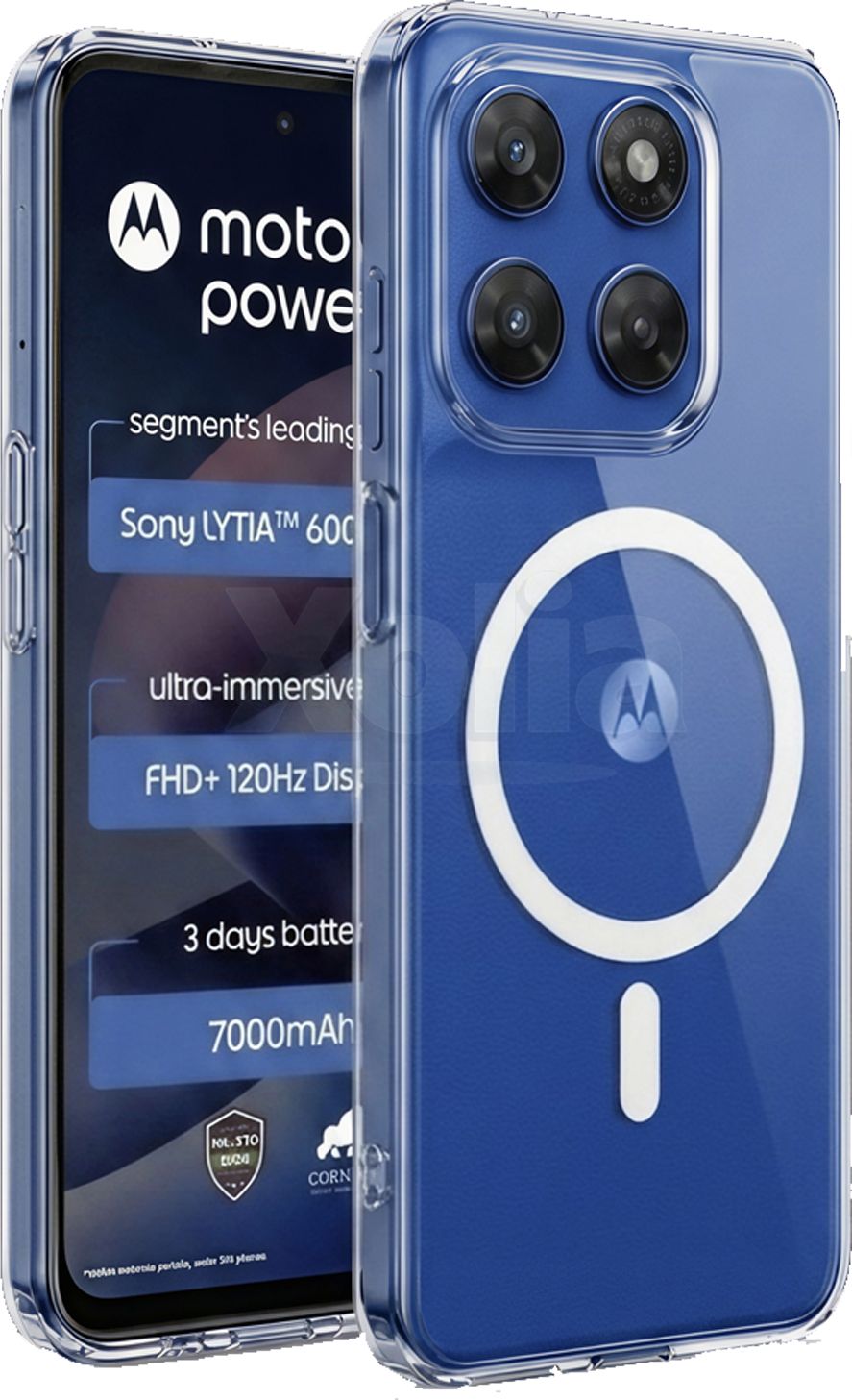 Xolia Anti Yellow Back Cover for Motorola G77 Power 5G (Transparent, Anti-Yellow, Polycarbonate, Pack of: 1)