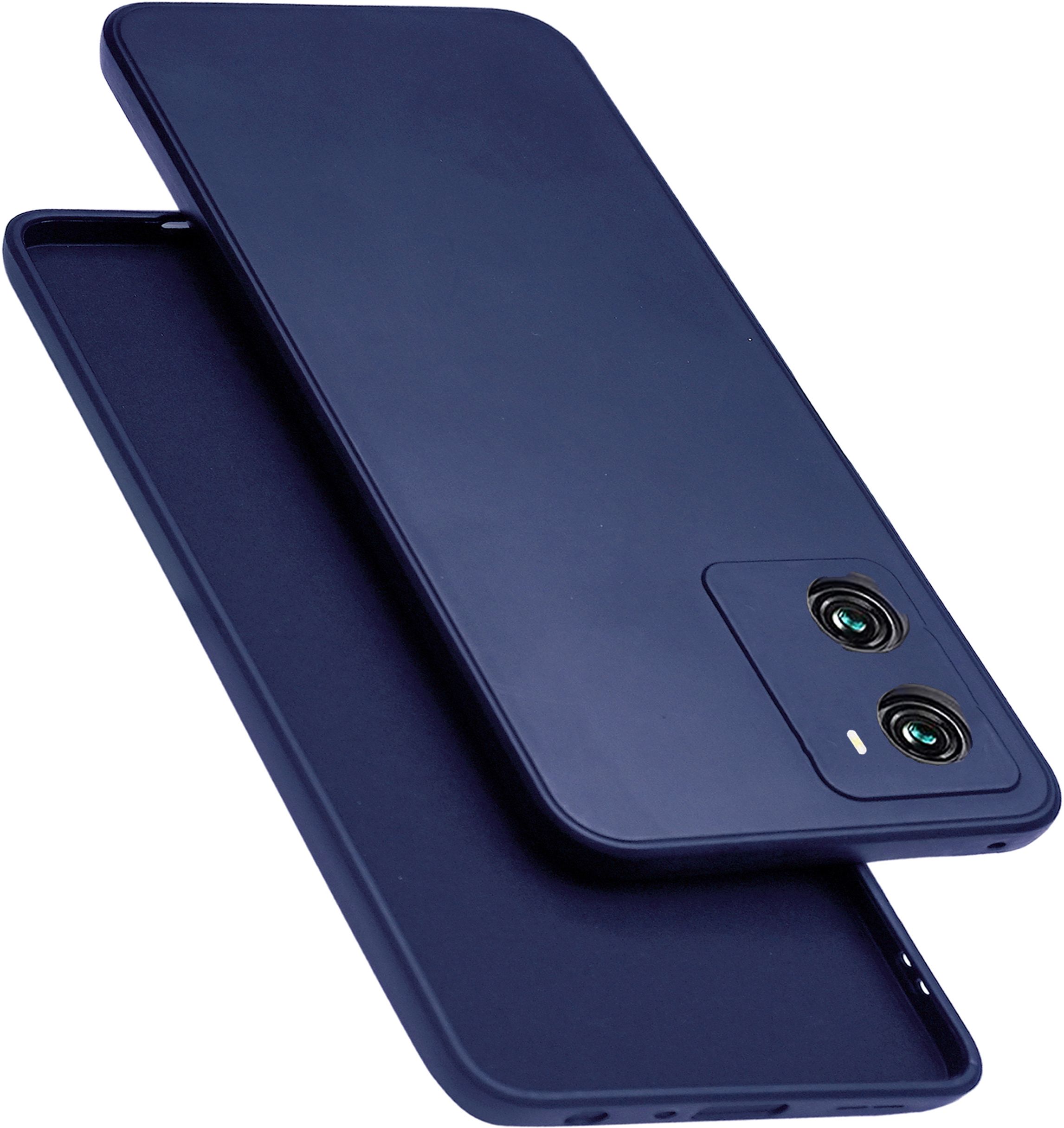 Micvir Back Cover for Oppo K10 5G, Oppo A57 5G, Realme Narzo 50 5G (Blue, Dual Protection, Silicon, Pack of: 1)