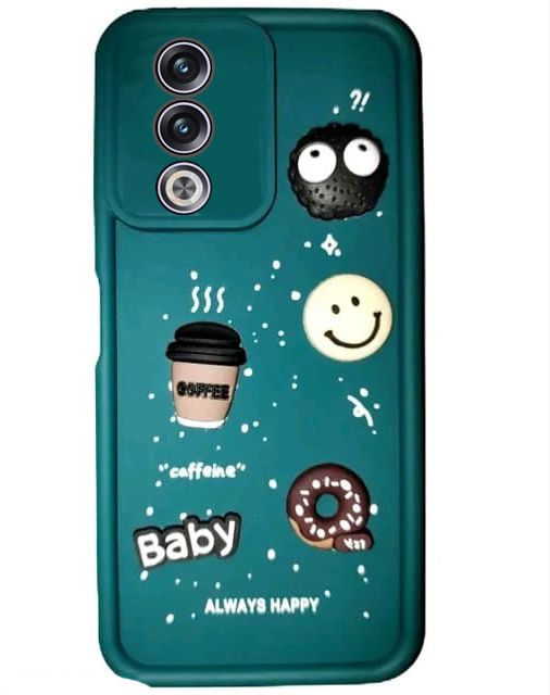 Micvir Back Cover for Oppo A3 Pro 5G (Green, Silicon, Pack of: 1)