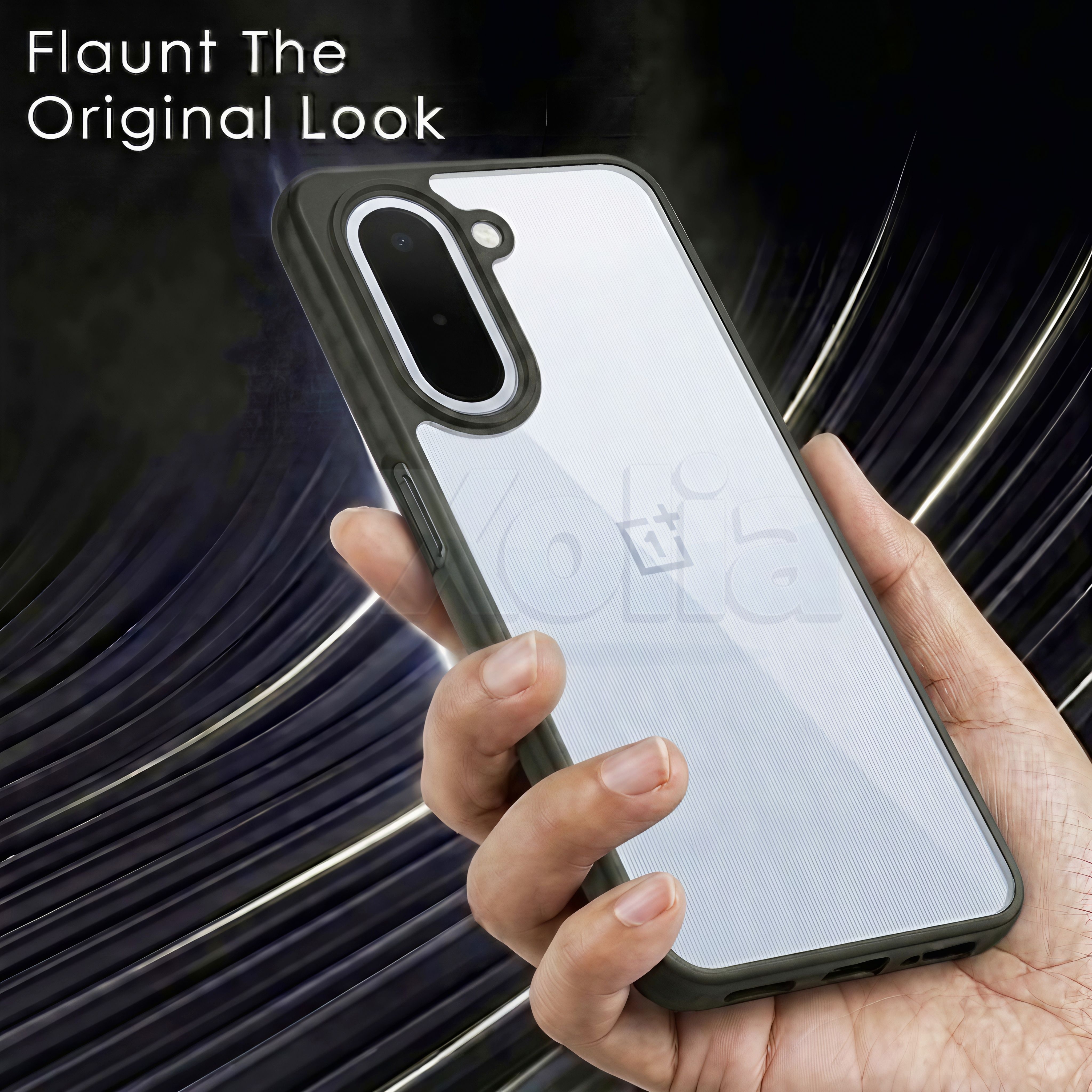 Xolia Back Cover for OnePlus N6X 5G (Transparent, Black, Shock Proof, Plastic, Silicon, Pack of: 1) — image 5 of 5