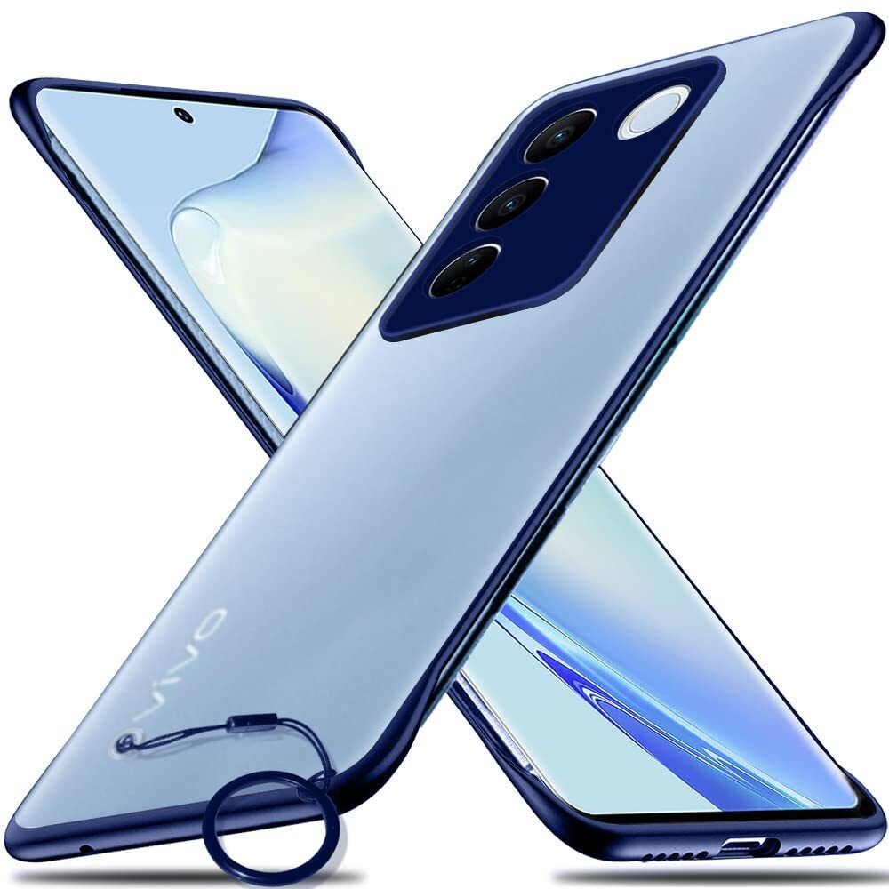 Micvir Back Cover for Vivo V27 5G (Blue, Pack of: 1)