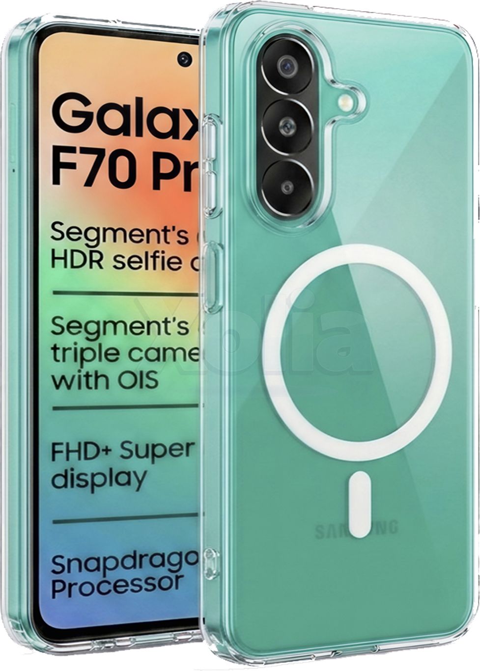 Xolia Anti Yellow Back Cover for Samsung Galaxy F70 Pro 5G (Transparent, Anti-Yellow, Polycarbonate, Pack of: 1)