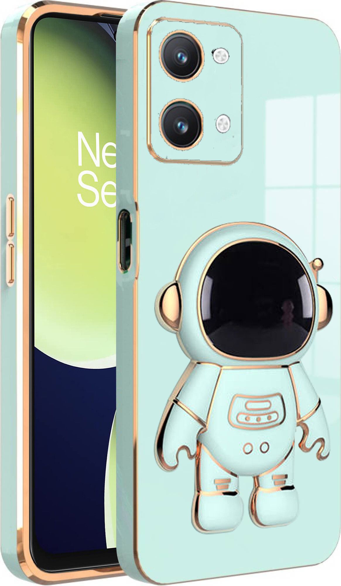 Micvir Back Cover for OnePlus Nord 3 (Green, Silicon, Pack of: 1)