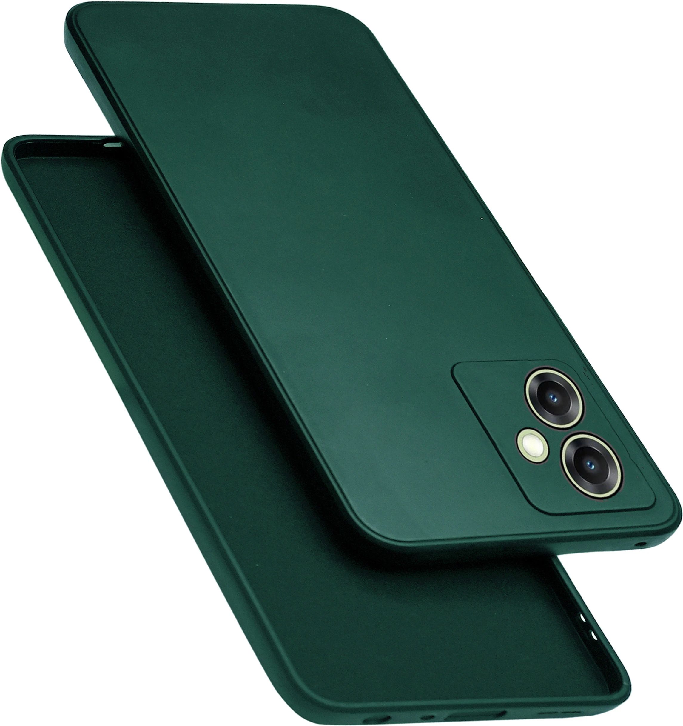 Micvir Back Cover for Samsung Galaxy A06 (Green, Dual Protection, Silicon, Pack of: 1)
