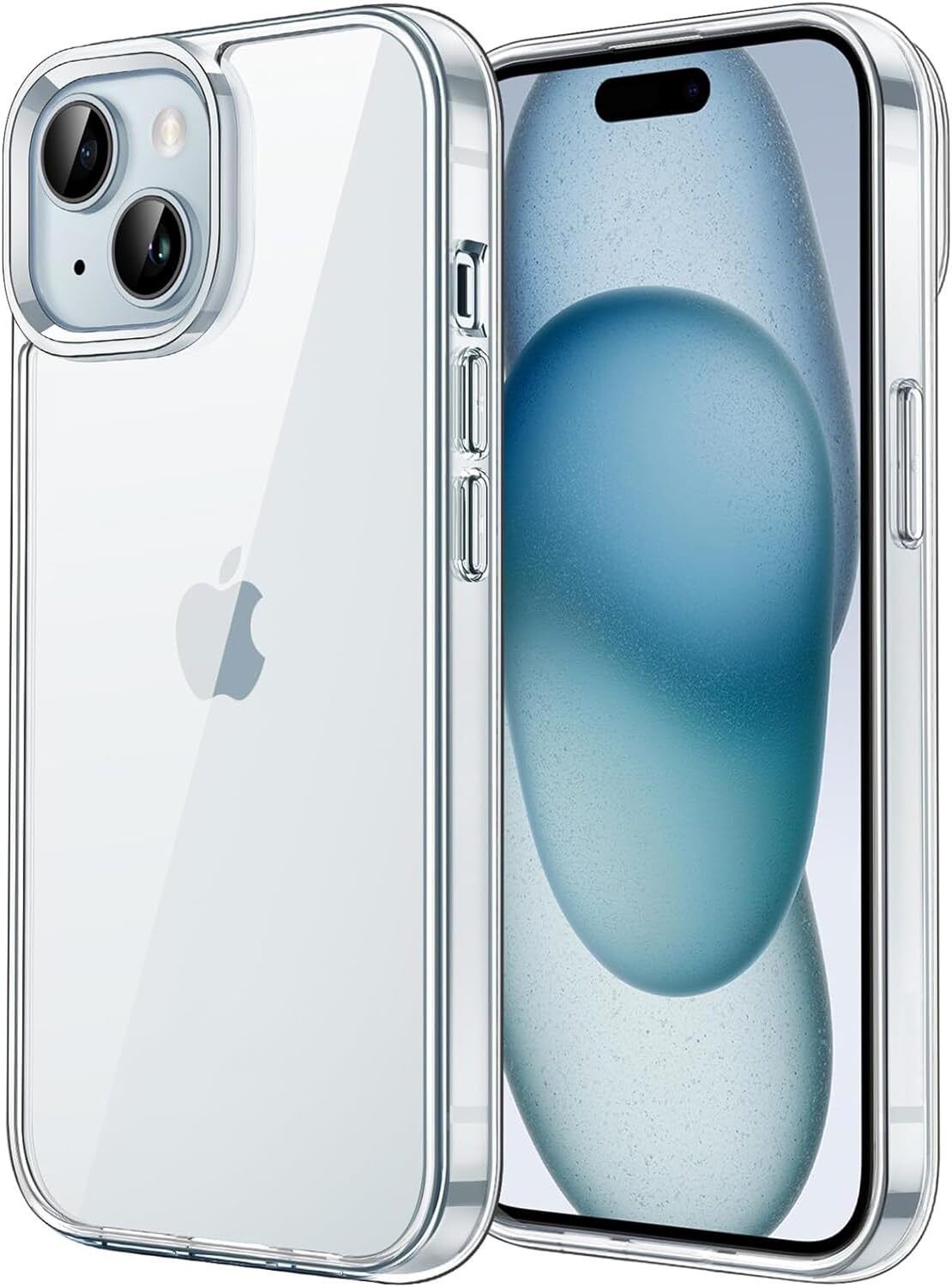 iPhone 15 - Transparent Transparent Soft 2MM Back Cover