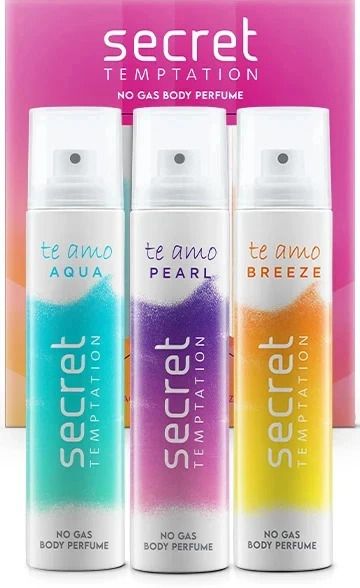 Secret Temptation Te Amo combo (120 ml x 3) Body Spray For Women