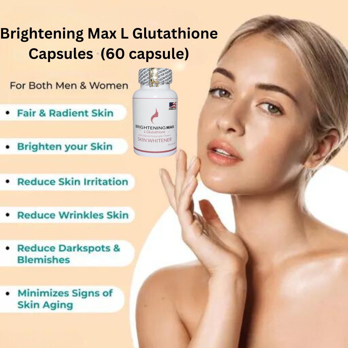 best glutathione for men brightening max Best skin whitening glutathione capsule for men and women  Price in India