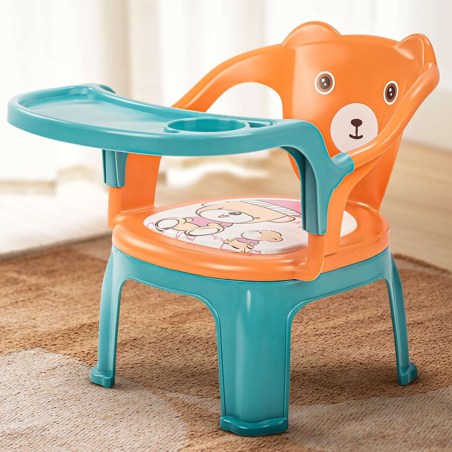 baybee Plastic Baby Chair for Kids Study Table Chair with Cushion