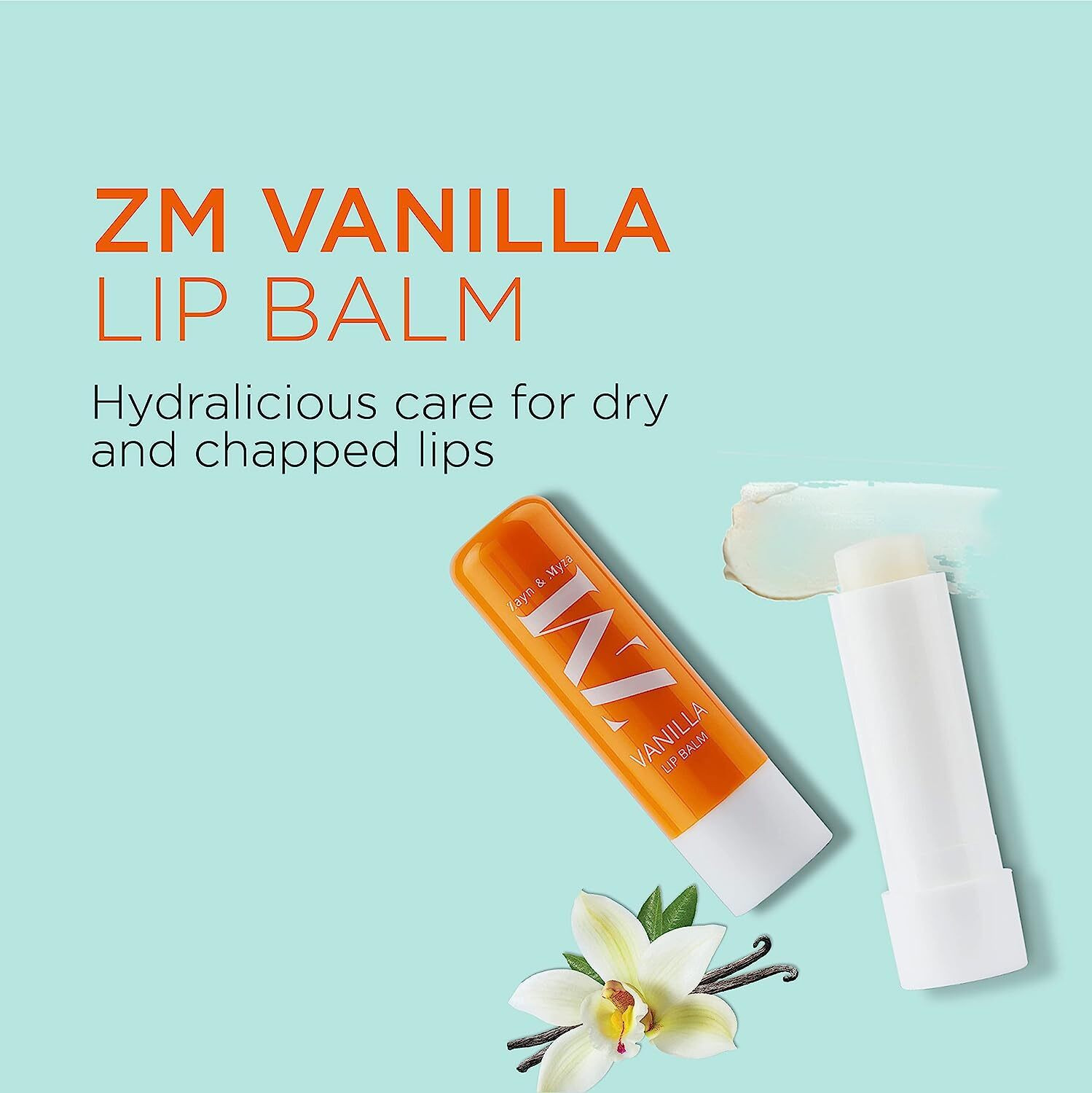 ZM Vanilla Lip Balm, For Moisturizes & Repairs Dry Lips - 9g (Pack of 2)