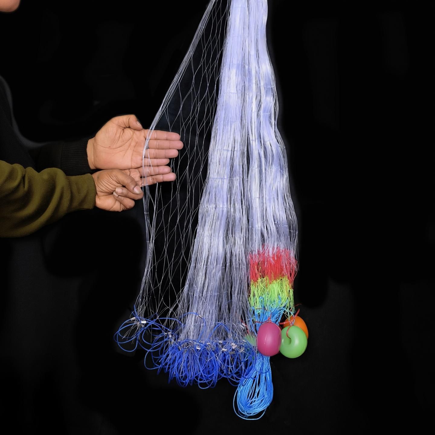 YASHNET GILLNET 6 FINGER 023/115-HEIGHT 6FT LENGHT 50FT Fishing Net (Multicolor) — photo 1