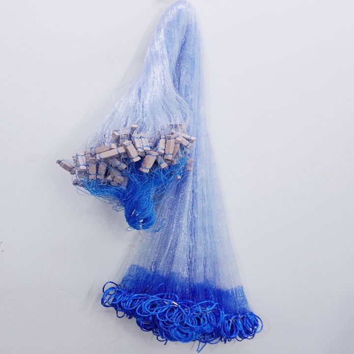 YASHNET 4 FINGER GILLNET 023/80MM BLUE HEIGHT 5FT LENGHT 50FT Fishing Net (Multicolor) — photo 1
