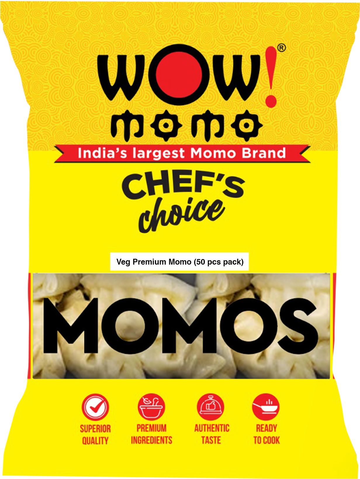 Wow! Momo Chef's Choice Veg Premium Momo Price in India - Buy Wow