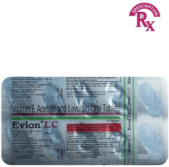 evion l carnitine Evion LC – Bharat Vikas Parishad Charitable Trust main image 0