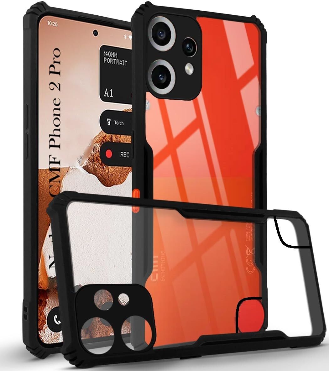 Black Border - Transparent Back iPaky Mobile Back Cover Case