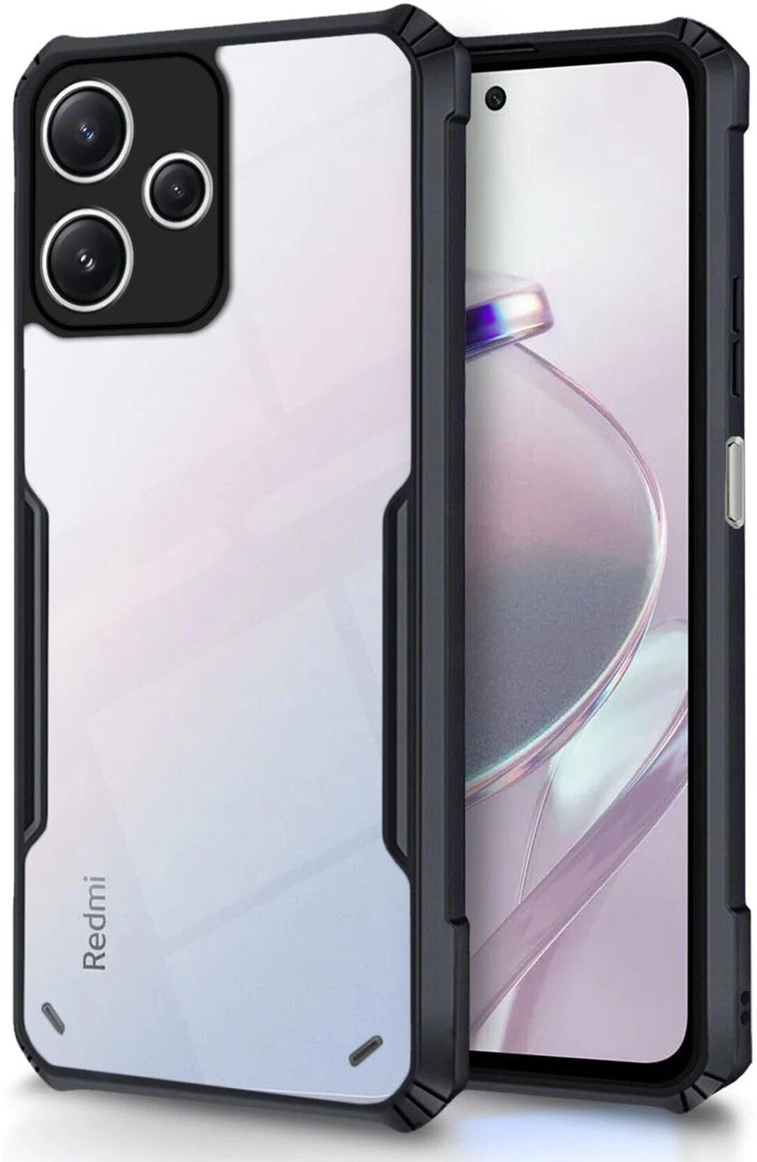 Black Border - Transparent Back iPaky Mobile Back Cover Case