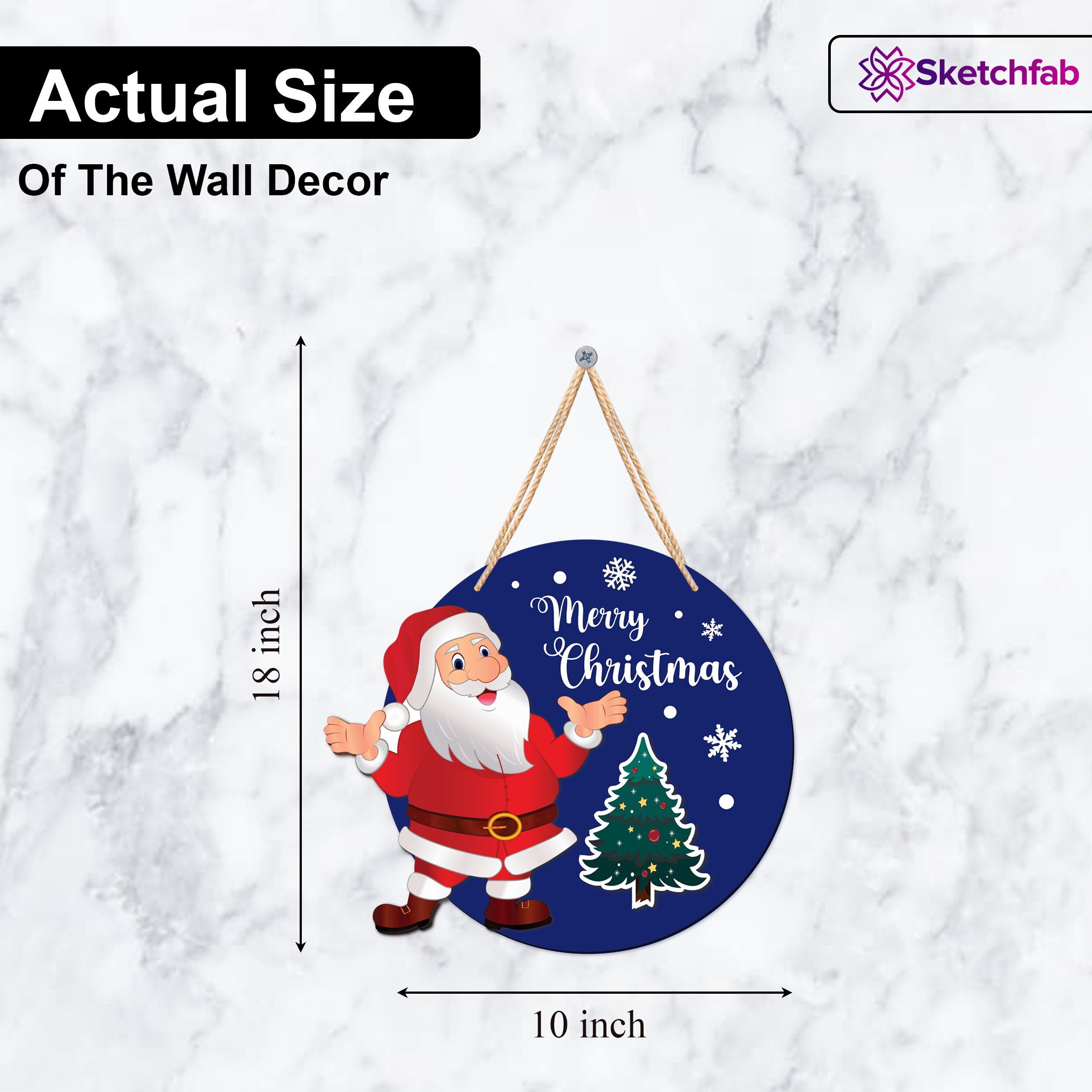 3D Christmas Theme Home Decor Wall Hanging Frame || Gifiting, New Year