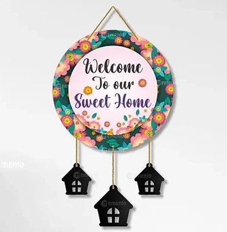 Welcome To Our Sweet Home Wall Hanging Decoration Items for Home/Decorative Item