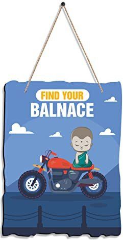 Find Your Balance Wall Hanging Wooden Art Decoration item for Living Room