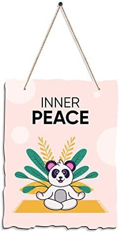 Inner Peace Wall Hanging Wooden Art Decoration item for Living Room, Bedroom