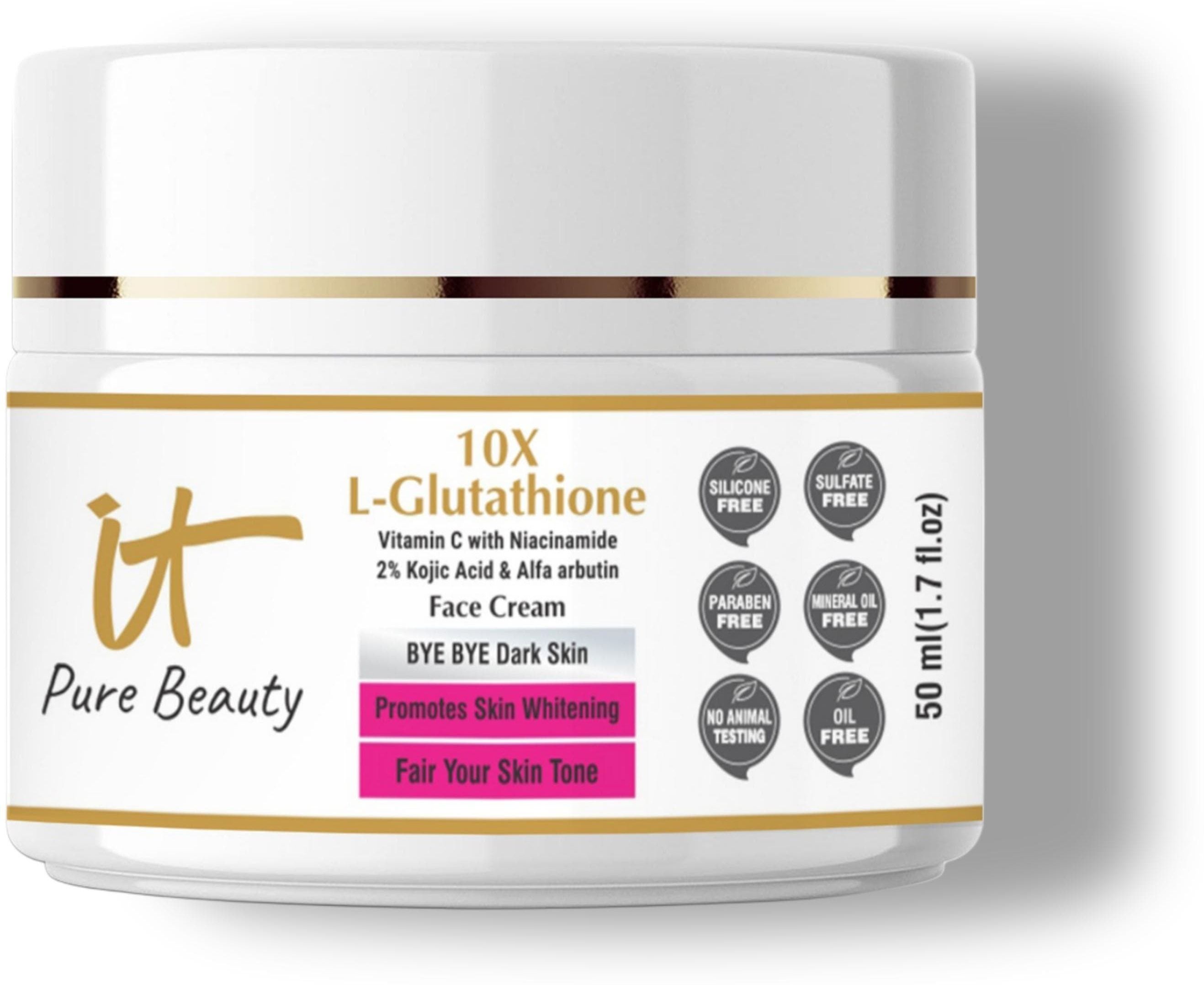 IT Pure Beauty 10x L-Glutathione Face Cream For Skin Firming And Whitening  Price in India